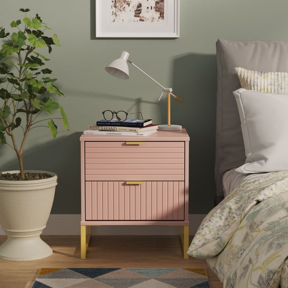 Harborne 2 Drawer Bedside Table