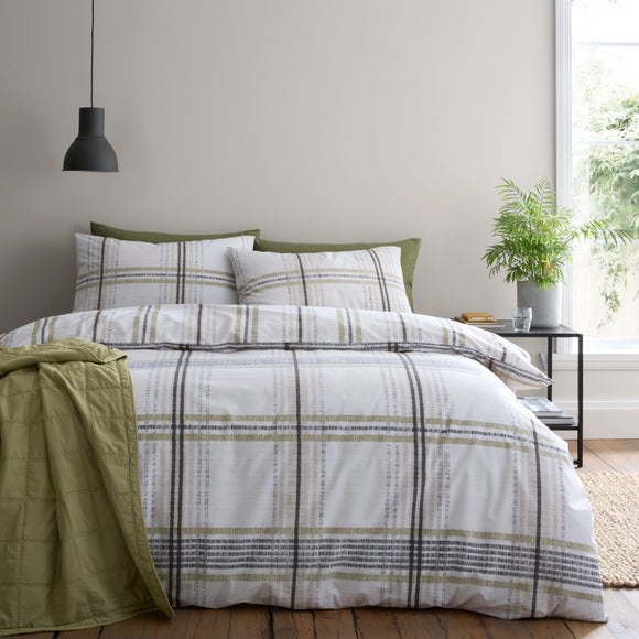Bury Check Polycotton Duvet Cover & Pillowcase Set