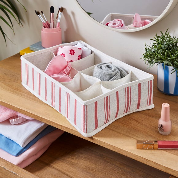 8 Cube Striped Organiser