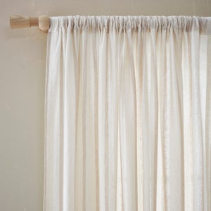 Hoveton Cotton Linen Unlined Slot Top Curtains