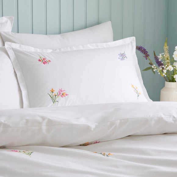 Foxley Embroidery 100% Cotton Oxford Pillowcase