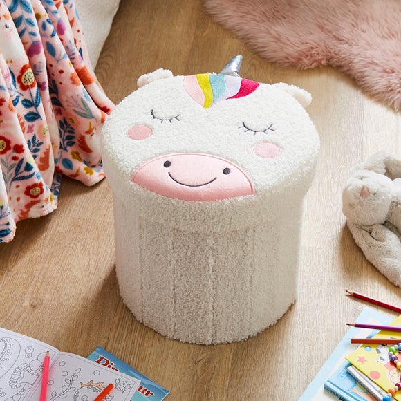 Unicorn Boucle Ottoman