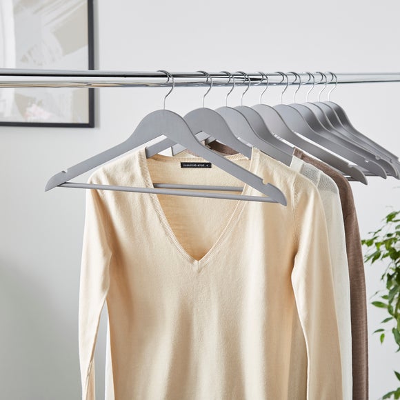 View Set Of 20 Wooden Hangers View Set Of 20 Wooden Hangers