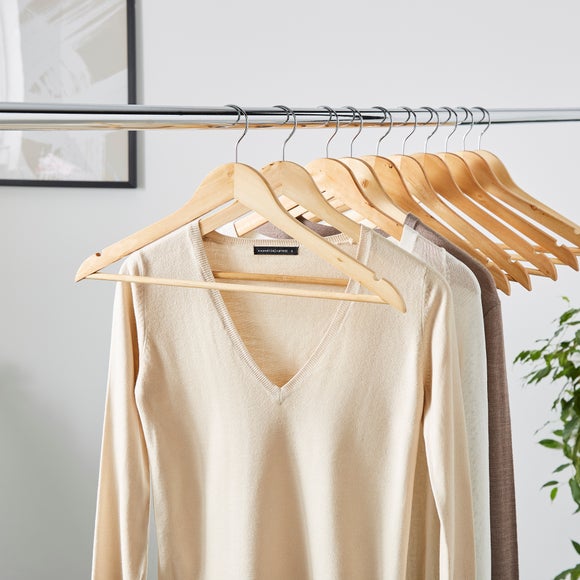 Set of 20 Wooden Hangers