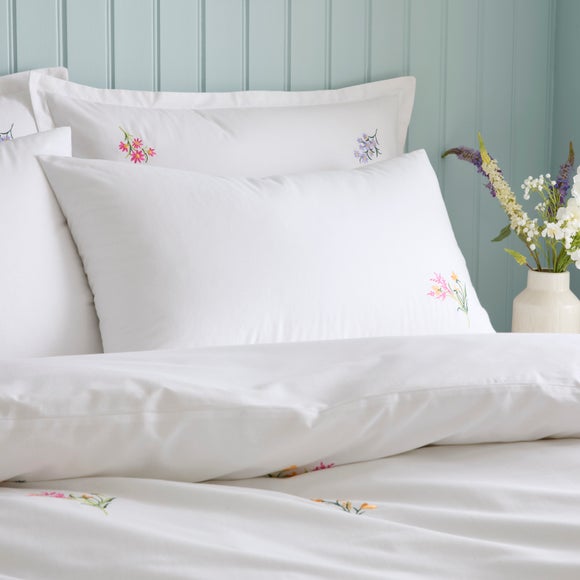 Foxley Embroidery 100 Cotton Duvet Cover & Pillowcase Set