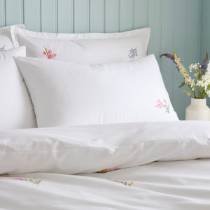 Foxley Embroidery 100 Cotton Duvet Cover & Pillowcase Set