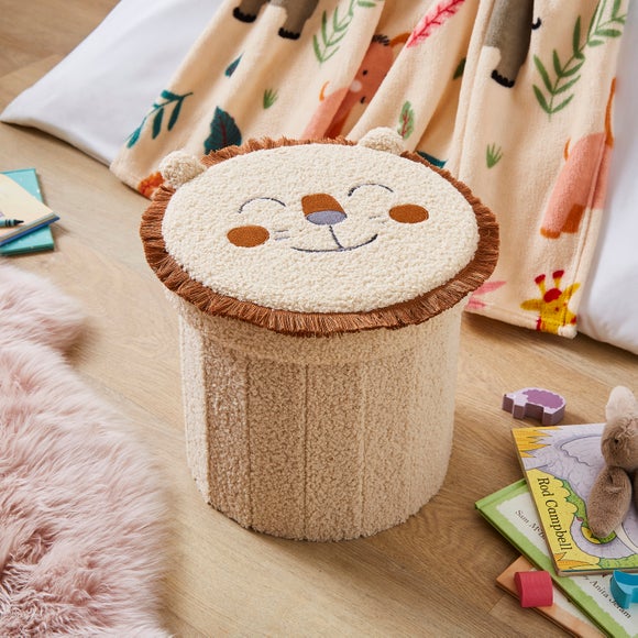 Lion Boucle Ottoman