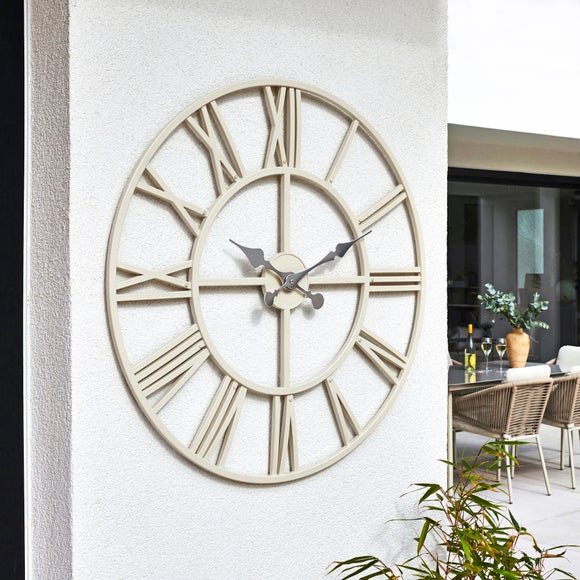 Click to view product details and reviews for Indoor Outdoor Round Skeleton Wall Clock.
