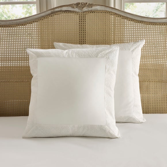 Click to view product details and reviews for Dorma Elmley Embroidered 100 Cotton Pillowsham.