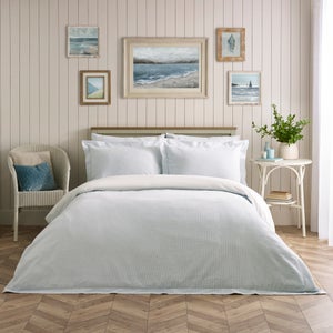 Dorma Bramcote Stripe 100 Cotton Duvet Cover & Pillowcase Set