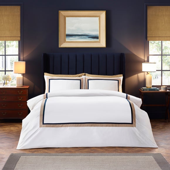 Dorma Alderton 100% Cotton Sateen Duvet Cover & Pillowcase Set