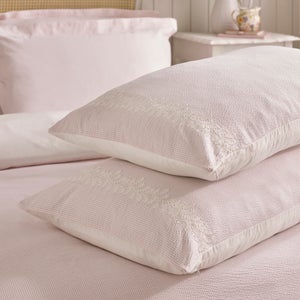 Dorma Bramcote Stripe 100 Cotton Standard Pillowcase Pair