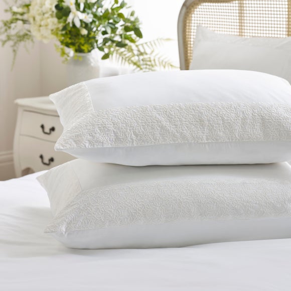 Dorma Elmley 100% Cotton Sateen Standard Pillowcase Pair