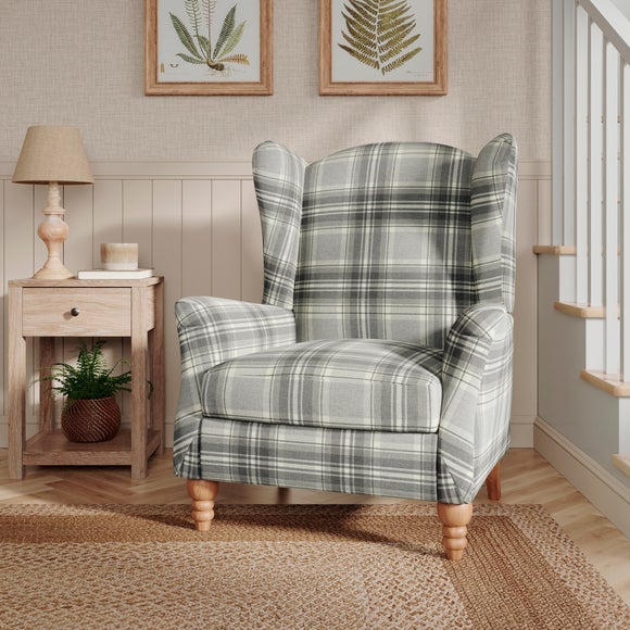 Charnwood Checked Pushback Armchair