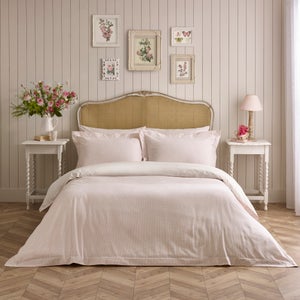 Dorma Bramcote Stripe 100 Cotton Duvet Cover & Pillowcase Set