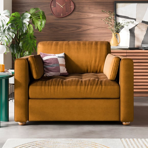 Zoe II Velvet Snuggle Chair