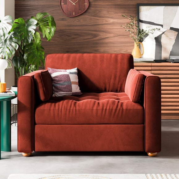 Zoe II Velvet Snuggle Chair