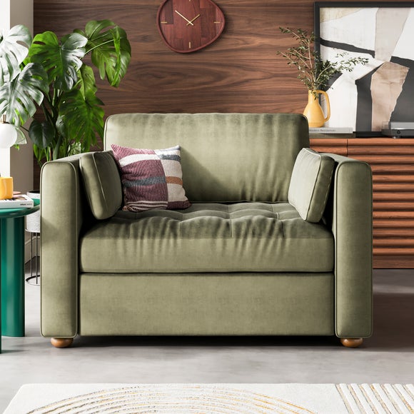 Zoe II Velvet Snuggle Chair