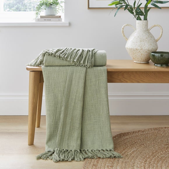 View Westcott Slub Cotton Throw Blanket View Westcott Slub Cotton Throw Blanket
