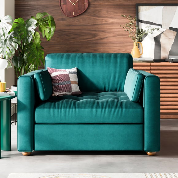 Zoe II Velvet Snuggle Chair