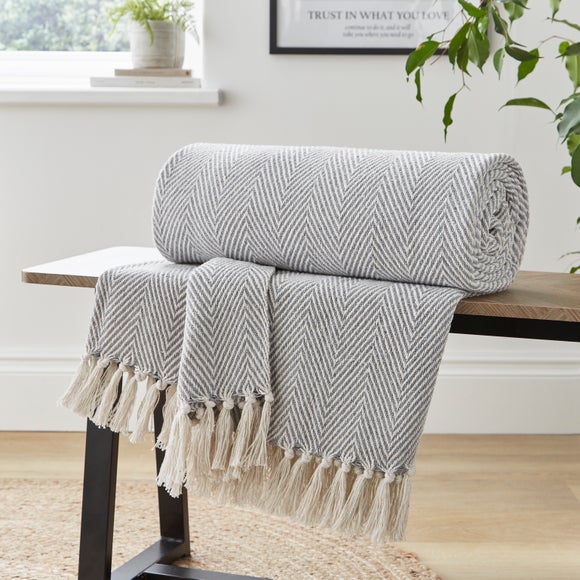 Jenson Herringbone Throw 180cm x 235cm