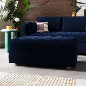 Zoe Ii Velvet Storage Footstool
