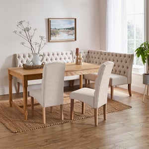 Darcy Corner Dining Bench- Flatweave
