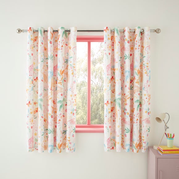 Jungle Fun Blackout Eyelet Curtains