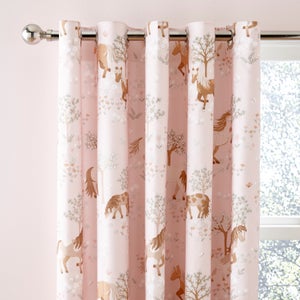 Pony Meadows Blackout Eyelet Curtains