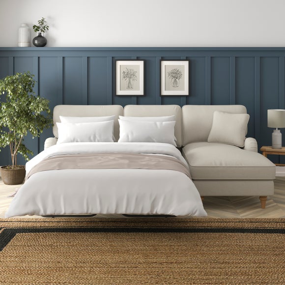 Beatrice II Luna Fabric Corner Storage Sofa Bed