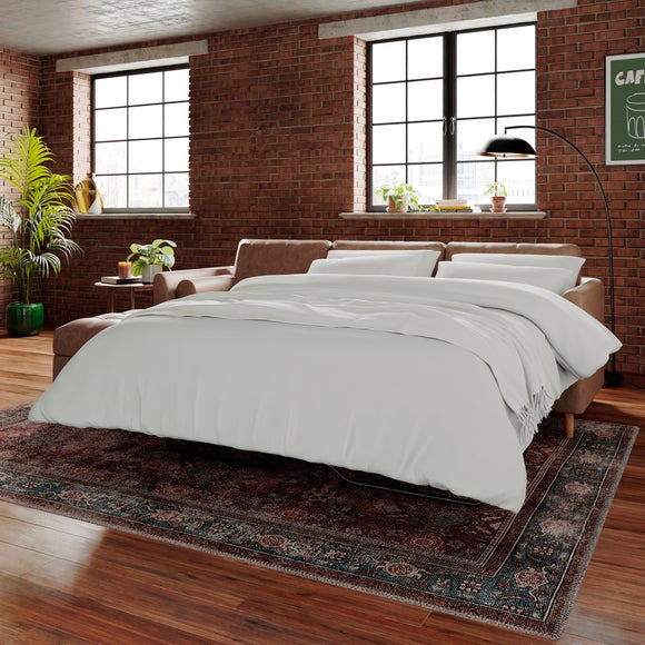 Max Soft Faux Leather Corner Storage Sofa Bed