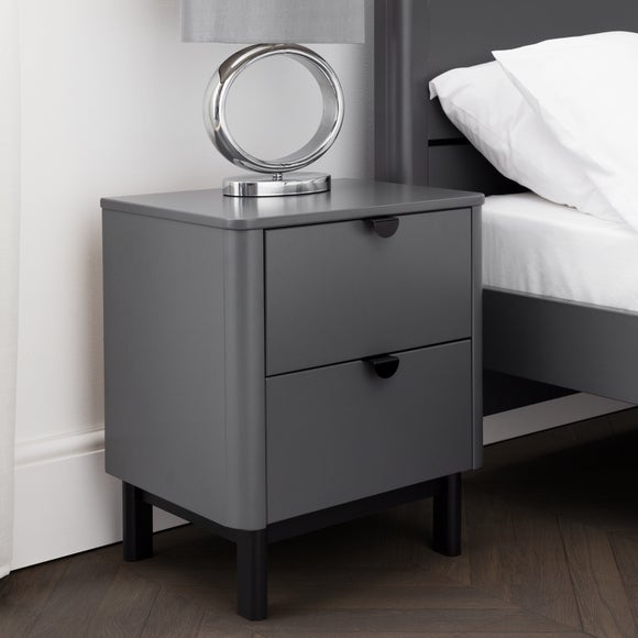 Click to view product details and reviews for Return Chloe 2 Drawer Bedside Table Grey. Click to view product details and reviews for Return Chloe 2 Drawer Bedside Table Grey.