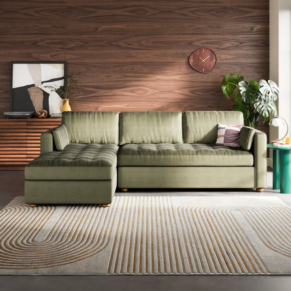 Click to view product details and reviews for Zoe Ii Velvet Corner Chaise Sofa.