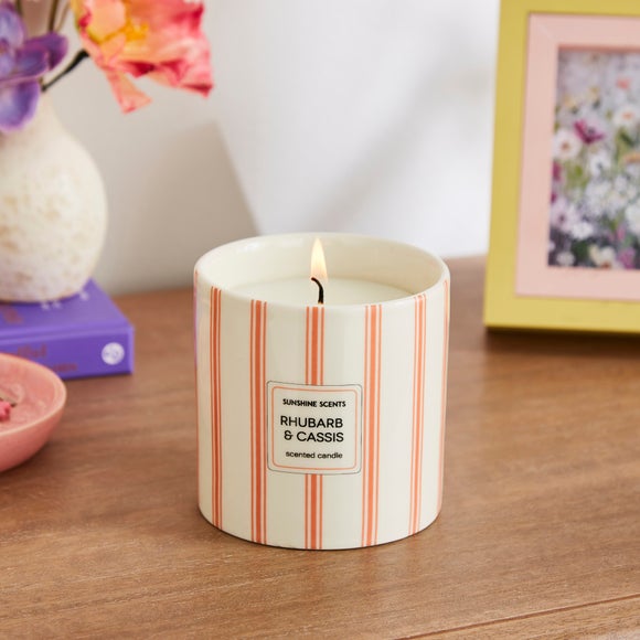 Ceramic Rhubarb and Cassis Candle