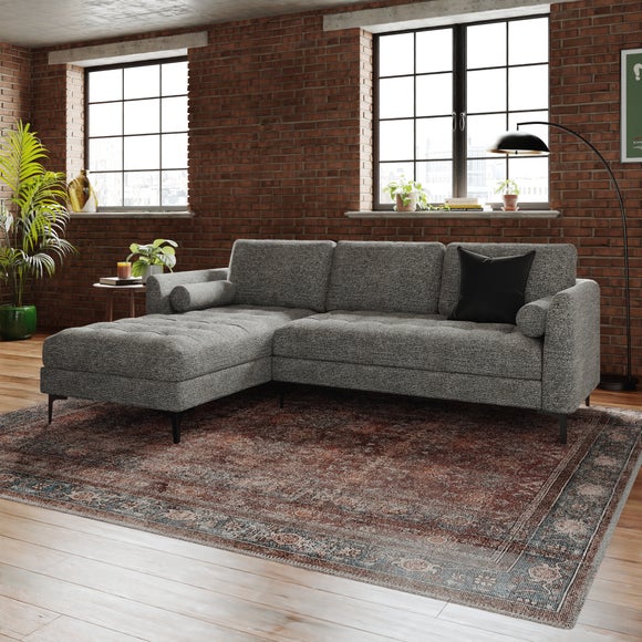 View Max Multi Yarn Boucle Corner Chaise Sofa With Metal Legs View Max Multi Yarn Boucle Corner Chaise Sofa With Metal Legs
