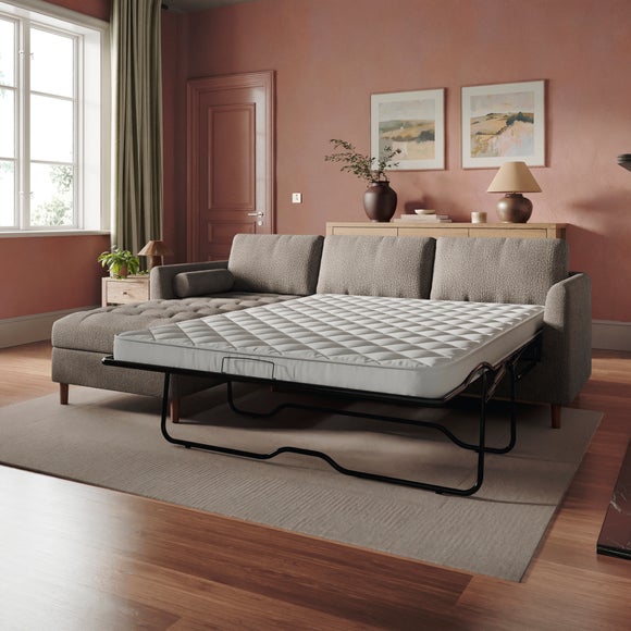 View Max Multi Yarn Boucle Corner Storage Sofa Bed View Max Multi Yarn Boucle Corner Storage Sofa Bed
