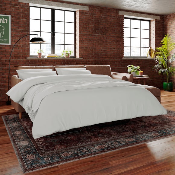 Max Soft Faux Leather Corner Storage Sofa Bed