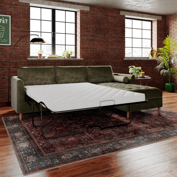 View Max Velvet Corner Storage Sofa Bed View Max Velvet Corner Storage Sofa Bed