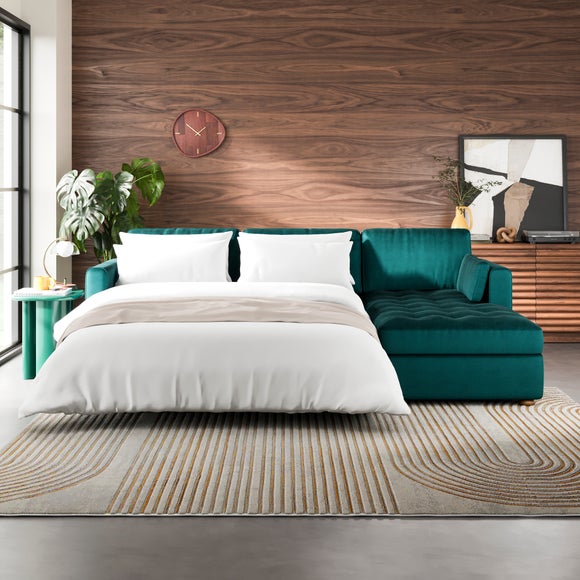 View Zoe Ii Velvet Corner Storage Sofa Bed View Zoe Ii Velvet Corner Storage Sofa Bed