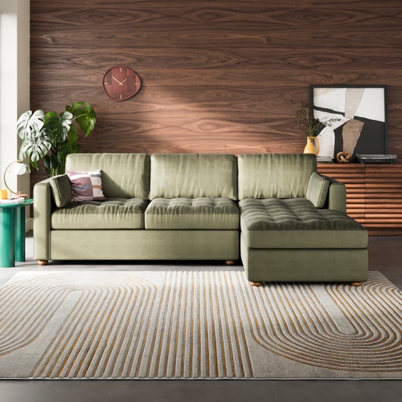 Click to view product details and reviews for Zoe Ii Velvet Corner Chaise Sofa.