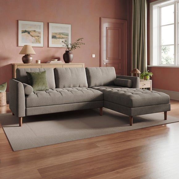 Max Multi Yarn Boucle Corner Chaise Sofa