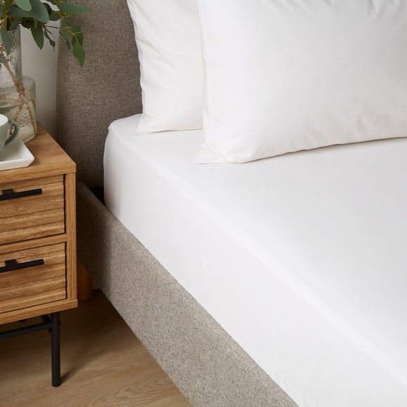 Plain Dye 100% Cotton Fitted Sheet