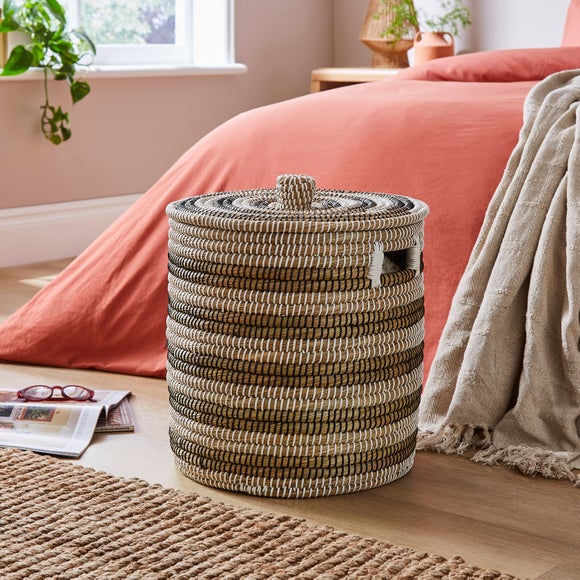 Click to view product details and reviews for Monochrome Storage Basket With Lid. Click to view product details and reviews for Monochrome Storage Basket With Lid.