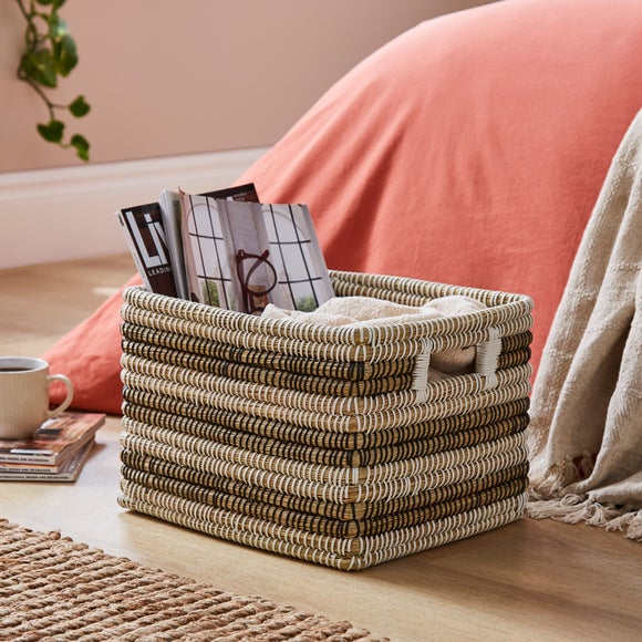 Click to view product details and reviews for Monochrome Rectangle Storage Basket. Click to view product details and reviews for Monochrome Rectangle Storage Basket.