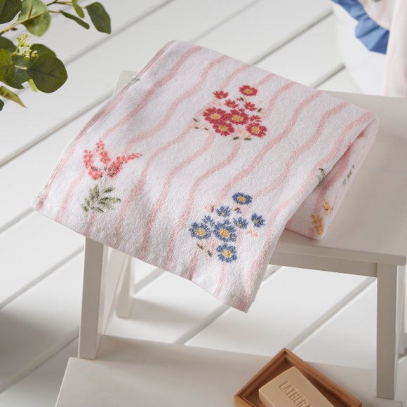 Heart and Soul Floral Cotton Towel