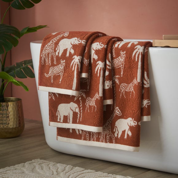 Global Animals Cotton Towel