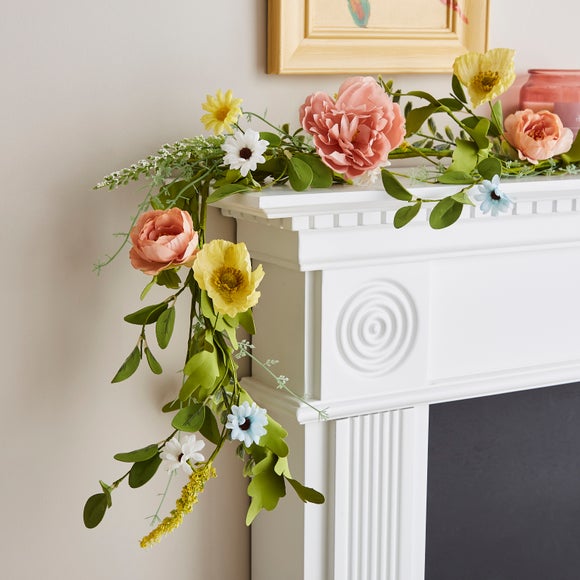 Artificial Ditsy Floral Garland