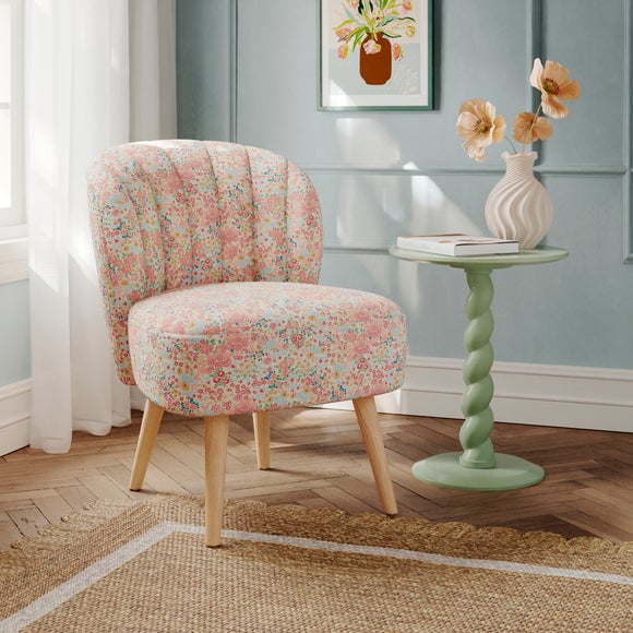 Colette Ditsy Meadow Print Accent Chair