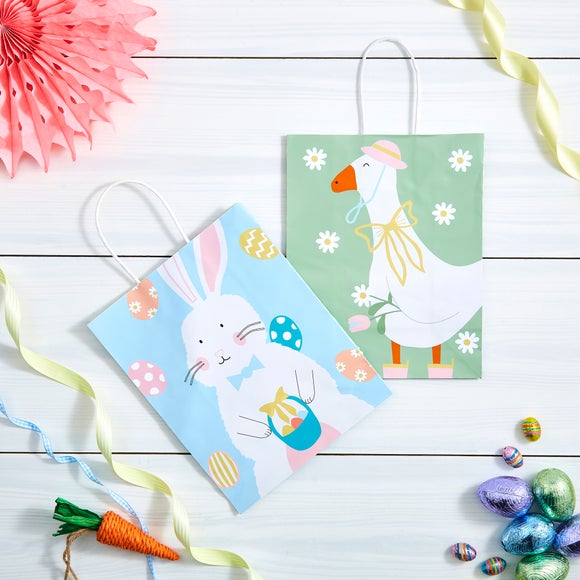 Set of 4 Easter Paper Gift Bags