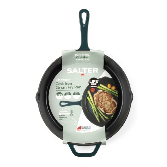 Salter Cast Iron Frying Pan 26cm
